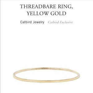 Catbird Threadbare Ring 14k Yellow Gold